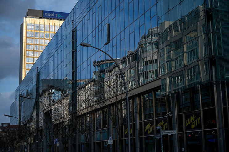 Dekoratives Bild eines Büros.