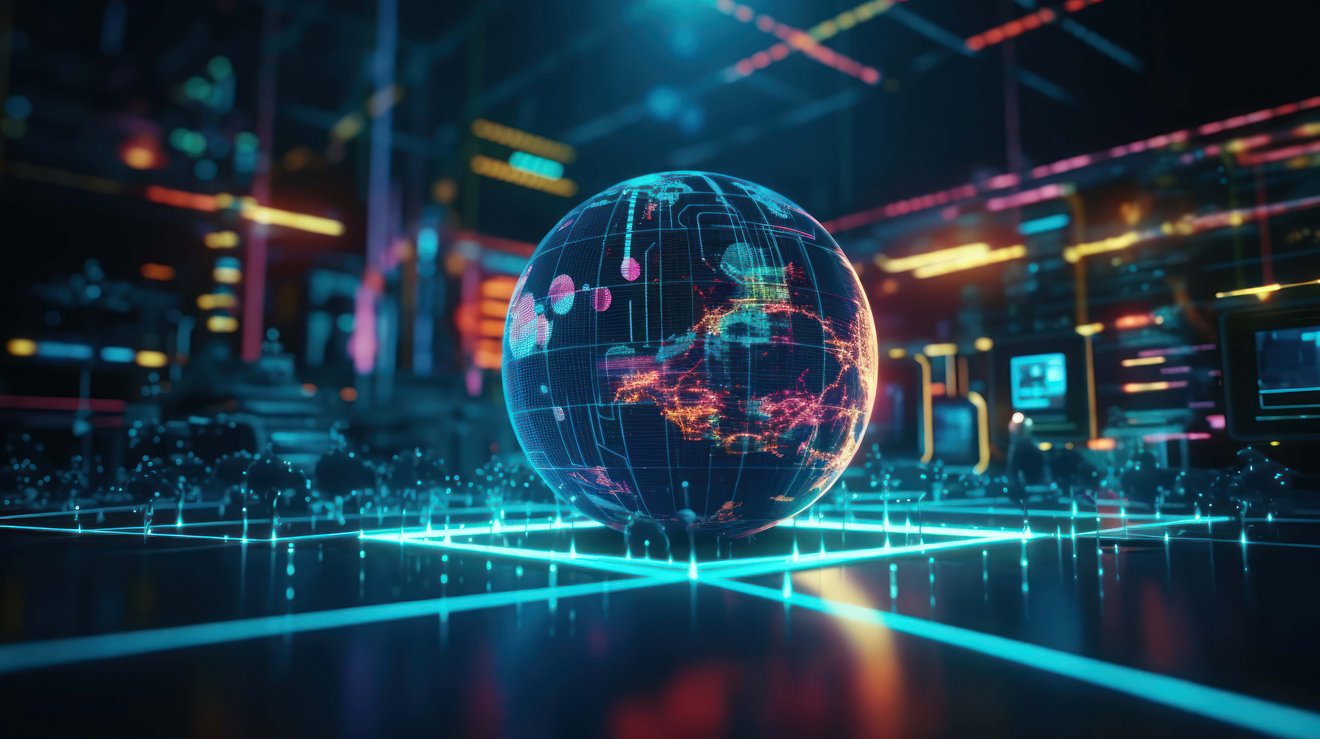 Dekorative darstellung eines Globus als Zeichen von Bildung.